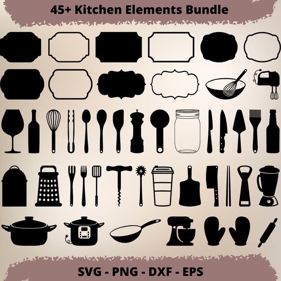 Kitchen Accessories Cooking SVG Bundle