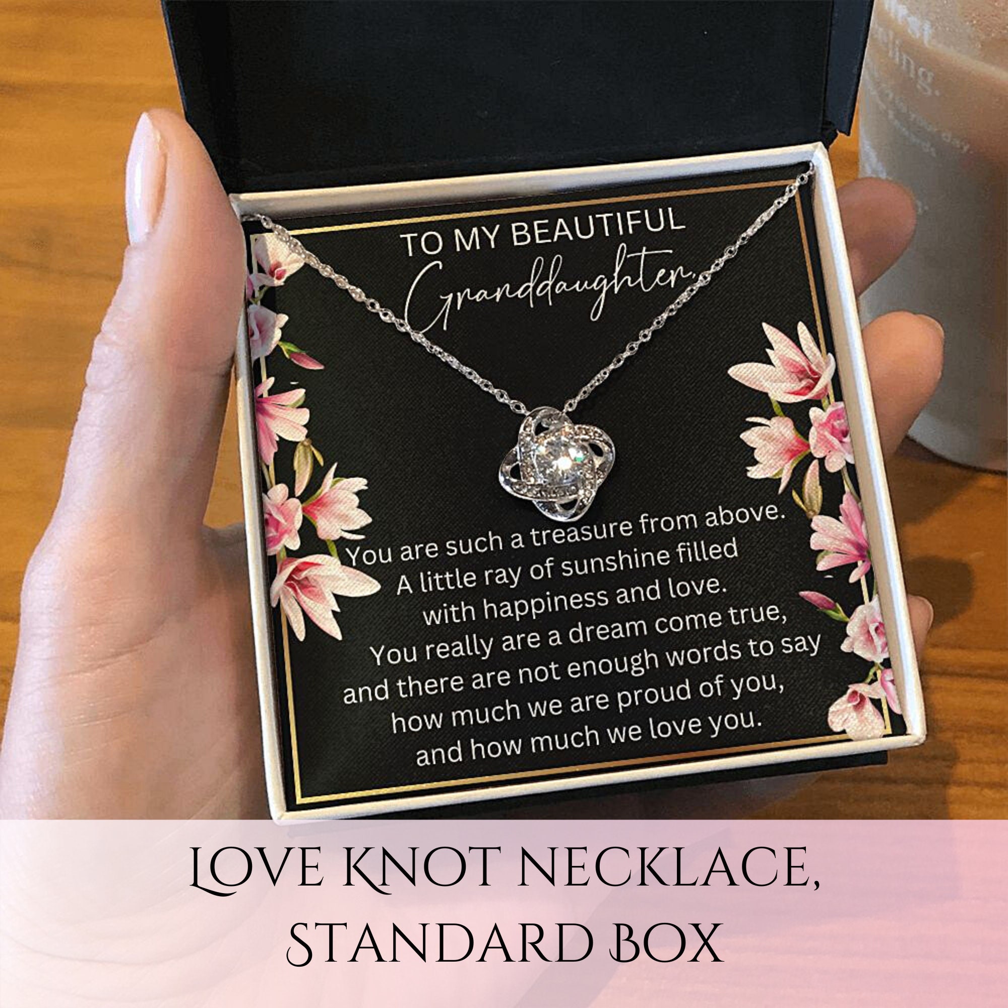 Granddaughter Necklace With Jewelry Box Granddaughter Etsy