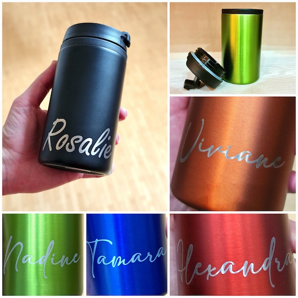 Thermobecher personalisiert | Isolierbecher | Thermoflasche | to go Thermobecher | Geburtstagsgeschenk | Geschenk zur bestandenen Prüfung