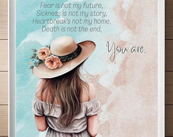 Fear Is Not My Future You Are | Christian Wall Art | Church Song | Prophetic Art