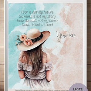 Fear Is Not My Future You Are | Christian Wall Art | Church Song | Prophetic Art