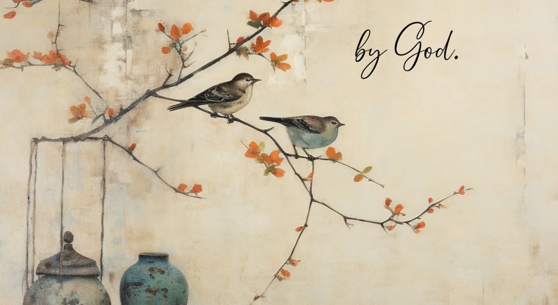 Worth More Than Sparrows Christian Wall Art | One-of-a-kind Gift ...