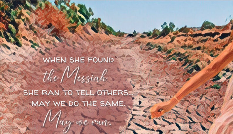 Woman at the Well Ran | Christian Wall Art Canvas Look | Prophetic Art ...