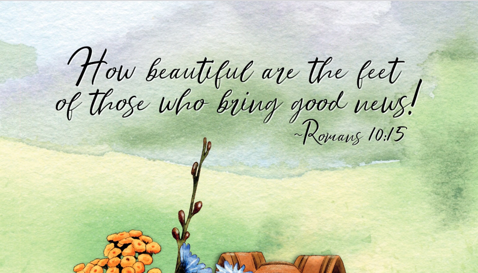 How Beautiful Are the Feet of Those That Bring Good News Etsy