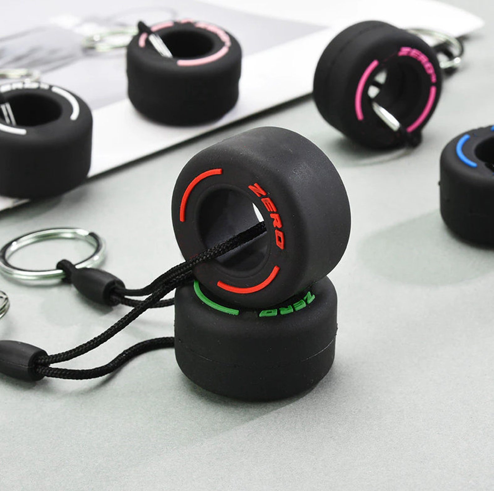 F1 Tire Keychain Car Accessories Tire Compound Keychain Etsy UK