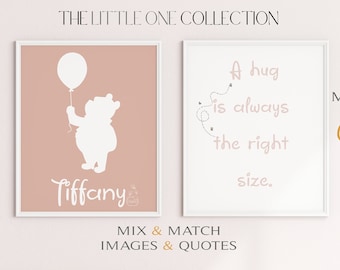 Personalized Winnie the Pooh Nursery Prints (Digital Download)