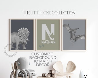 Personalized Dinosaur Prints | Nursery Decor (Digital Download)