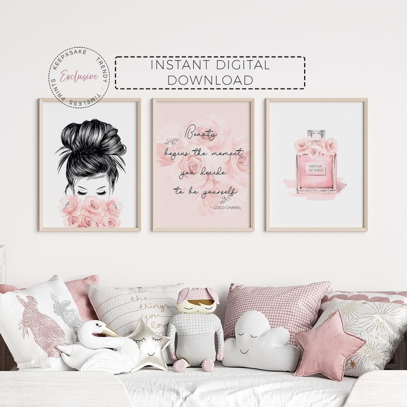Pink Bedroom Decor - Etsy