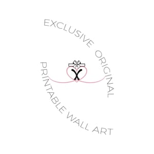 Dusty Pink Nursery Gallery Wall Art Set of 6: Swan, Bunny, Floral ...
