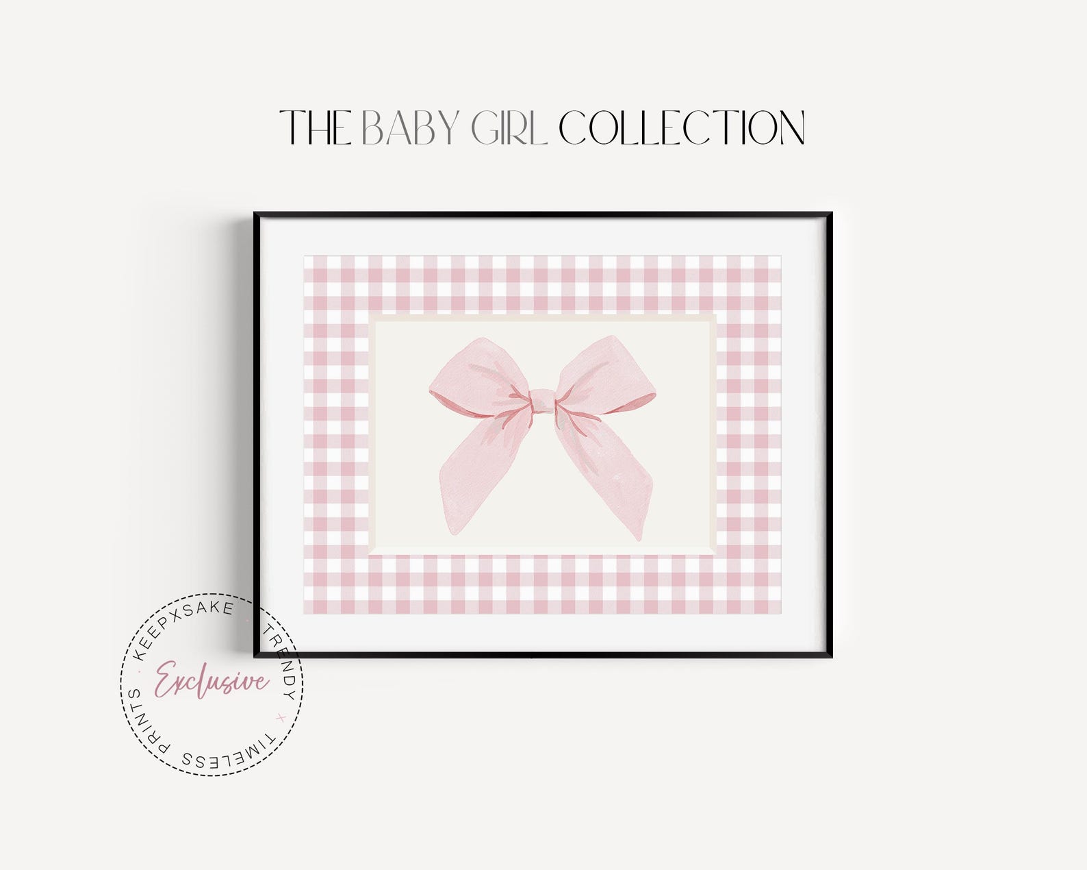 Dusty Pink Nursery Gallery Wall Art Set of 6: Swan, Bunny, Floral ...