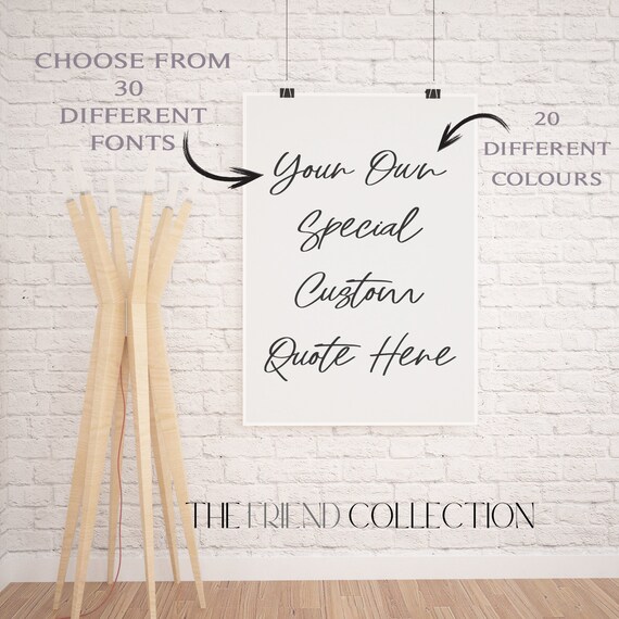 Custom Print | Personalized Quote Print | Custom Wall Art | Personalized Text or Song Lyric | Custom Text Poster |Custom Printable Art