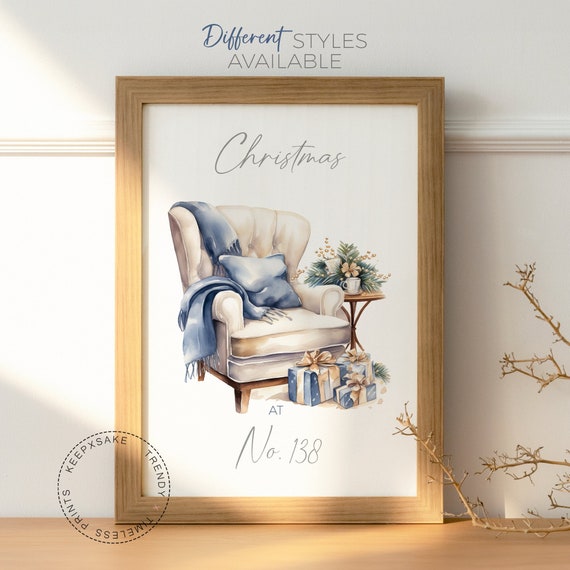Christmas Family Print | Christmas Trees Print | Christmas Wall Art | Christmas Printable |Personalized Christmas Sign |Christmas Home Decor