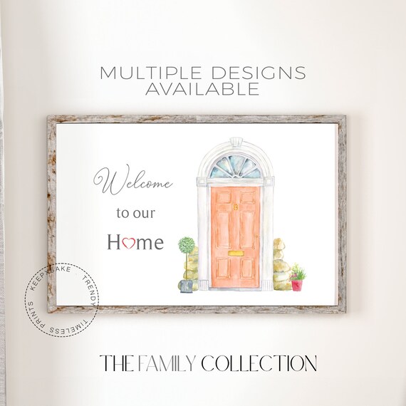 Personalized New Home Sign Gift | Home Decor Wall Art  New Couple Gift | Couple Wall Decor | Home Decor | Realtor Gift | Welcome to Our Home