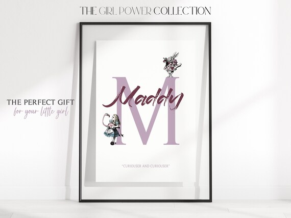 Alice in Wonderland Quote Print | Alice Wall Art | Alice in Wonderland Nursery Decor | Wonderland Quote | Mad Hatter Nursery Wall Art