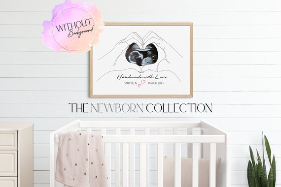 Baby Scan Custom Print | Ultrasound Wall Art | Pregnancy Keepsake Shower Gift |Custom Nursery Art |New Mom Gift | Baby Shower Gift |Line Art