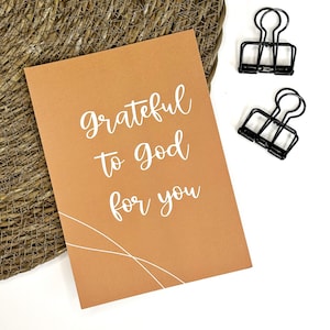 Dignes et bien-aimés | Merci à Dieu pour vous - carte d'encouragement