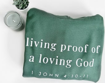 Worthy & Beloved | Christelijke hoodie Loved beyond measure - Ephesians 3:19 zwart