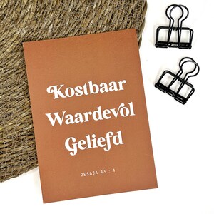 Dignes et bien-aimés | Kostbaar waardevol geliefd Jesaja 43 4 - wenskaart