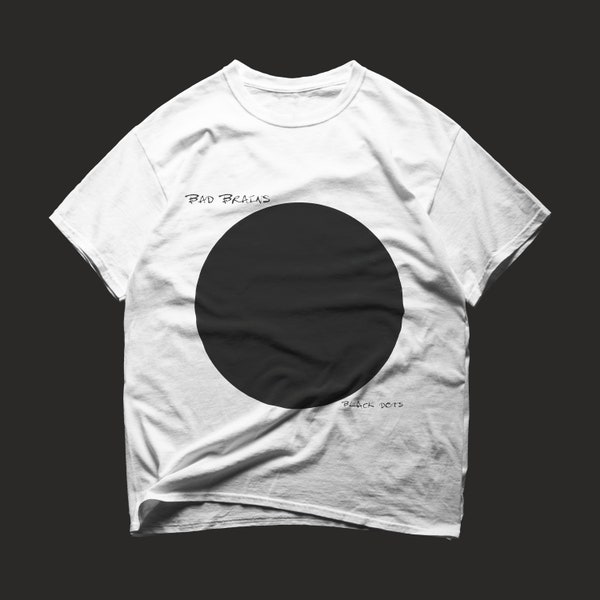 Limited Bad Brains Tshirt - Bad Brains Black Dots Album Tee