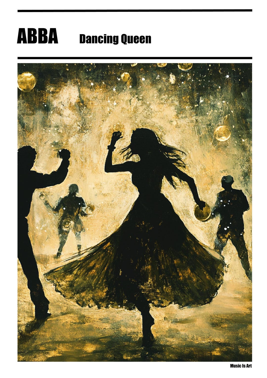 ABBA - Dancing Queen - Wall Art - Etsy