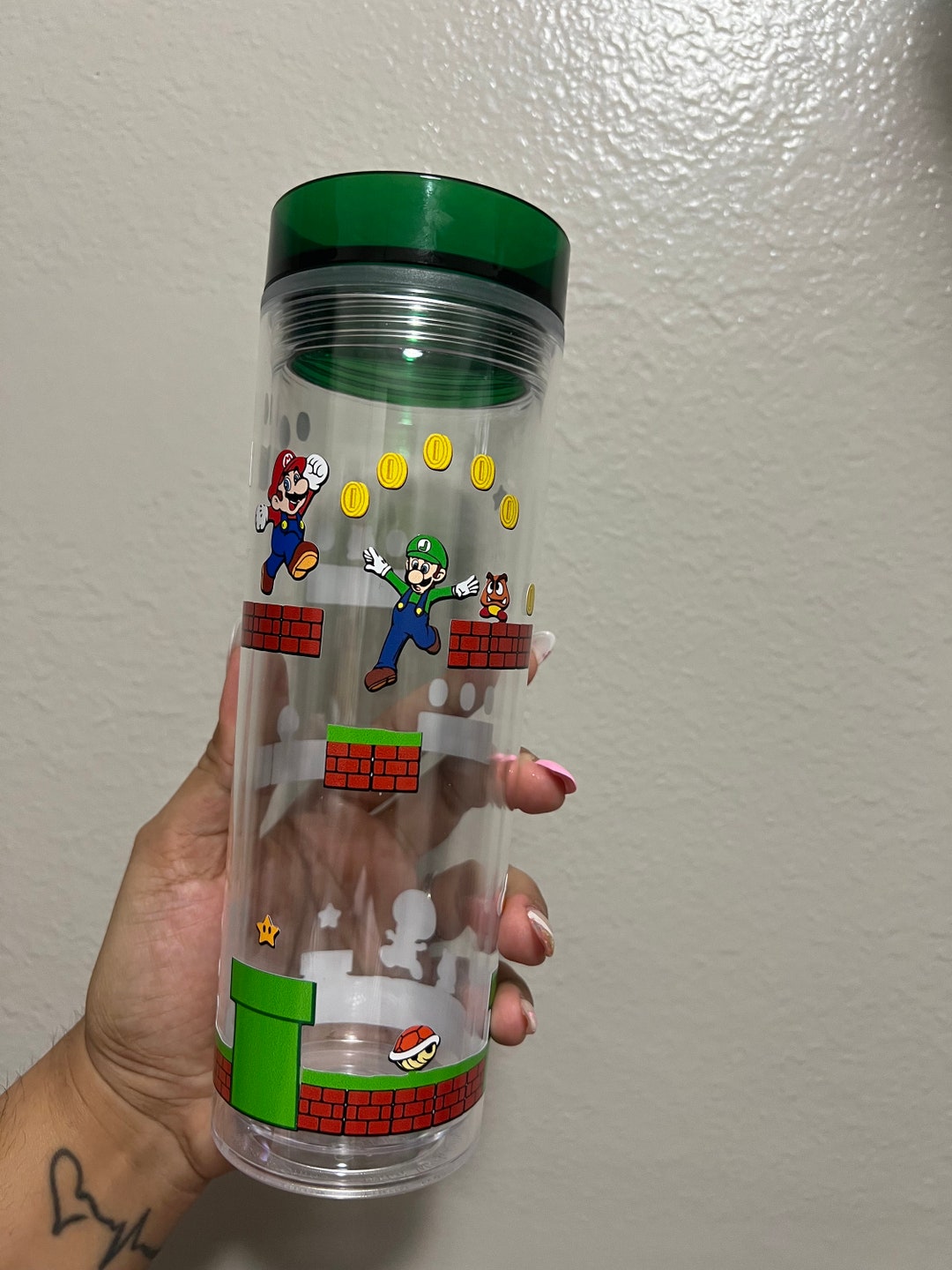 Mario and Luigi Tumbler - Etsy