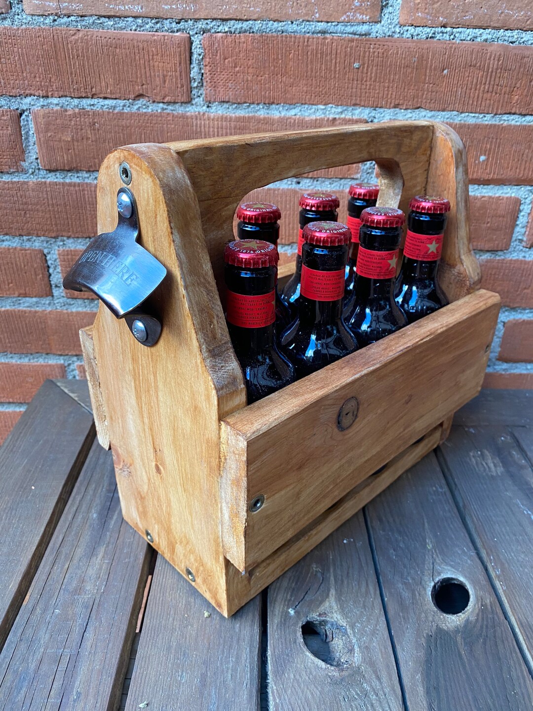 Beer Case Rack Wooden Beer Bottle Rack - Etsy
