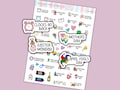 UK Yearly Events Planner Sticker | National Holiday Stickers | Reminder Planner Stickers | Labels for Calendars Planners and More
