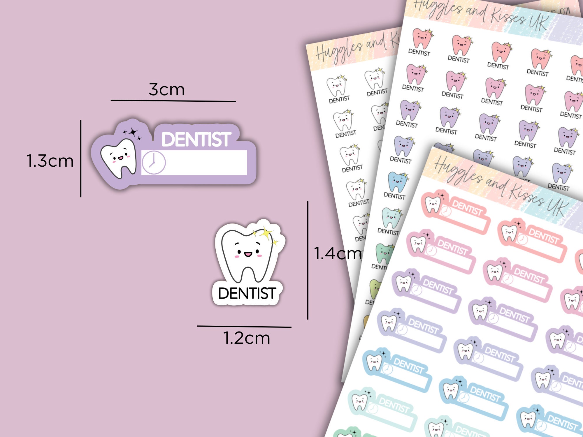 Dentist Appointment Planner Sticker / Pastel Colours | Planner Stickers ...
