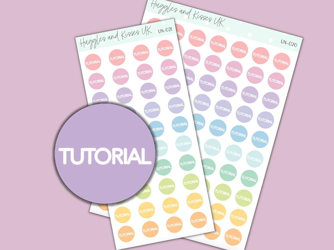 Tutorial Planner Stickers | Student One to One or Group Tutorial Circle ...