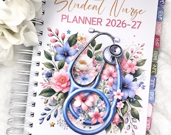 2026 Student Nurse Diary A5 – Week-to-View Planner for Nursing Students