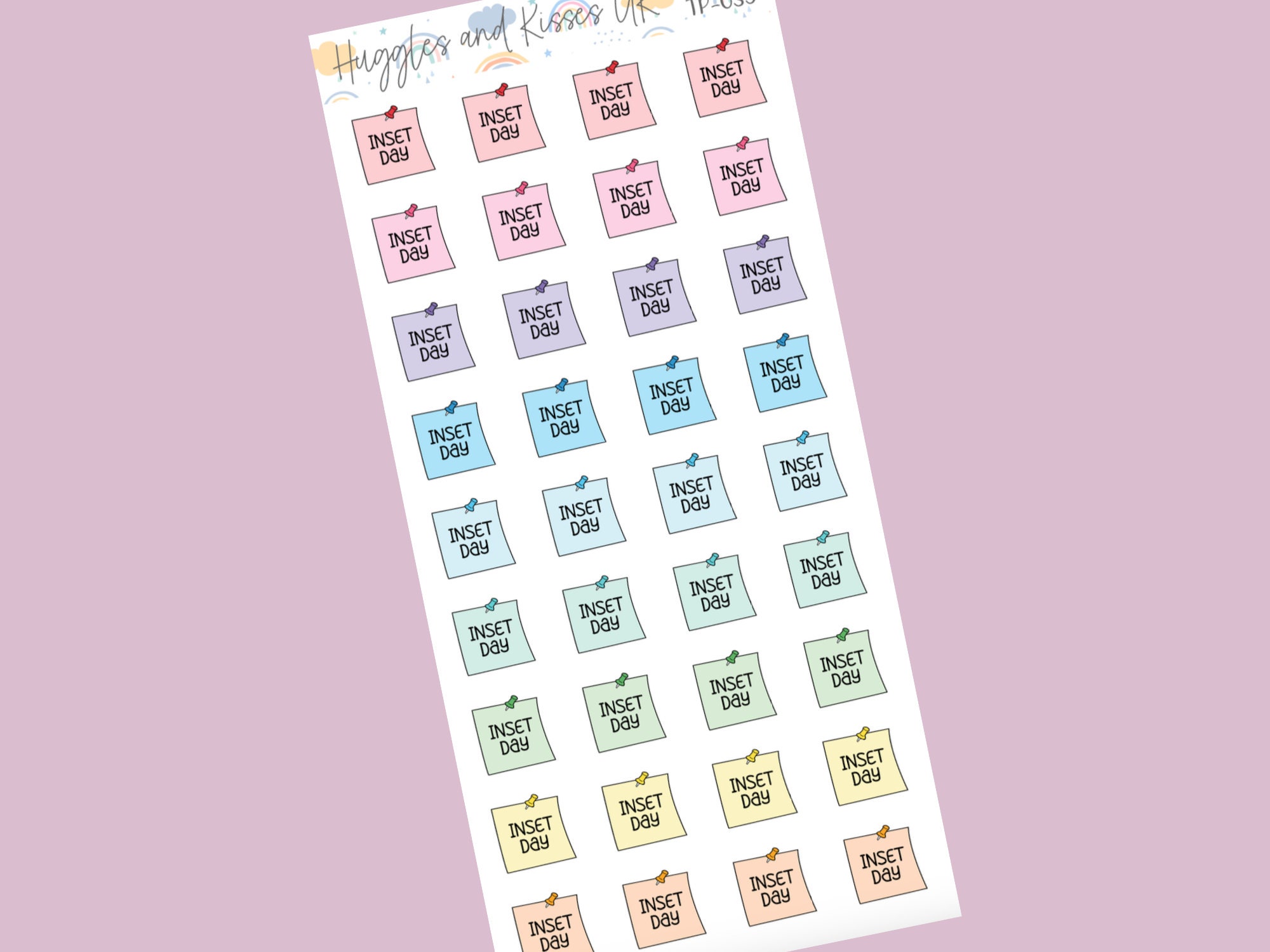 Inset Day Planner Sticker | School Inset Planning | Reminder Planner ...