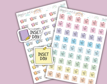 Inset Day Planner Sticker | School Inset Planning | Reminder Planner Stickers | Labels for Calendars Planners and More