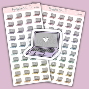 Laptop Sticker | Dekorative Computer Aufkleber | Etiketten für Planer / Tagebuch