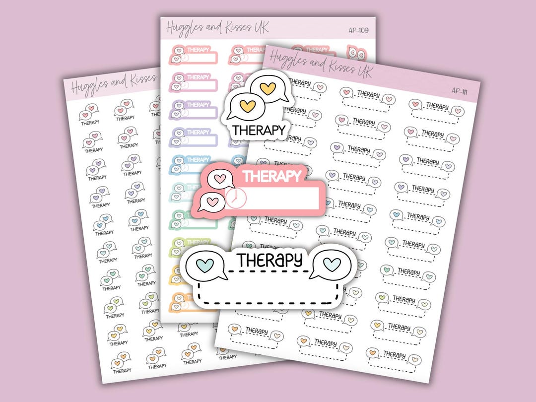 Therapy Appointment Reminder Planner Stickers | Therapist | Counselling ...