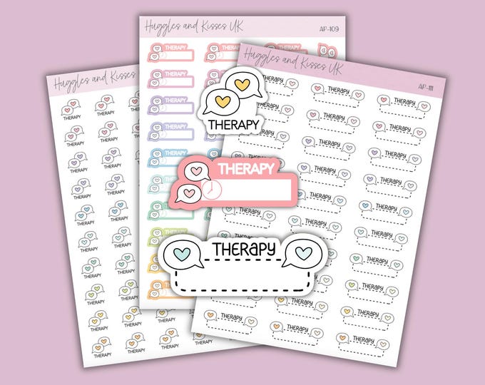 Therapy Appointment Reminder Planner Stickers | Therapist | Counselling ...