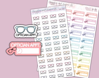 Optician Appointment Planner Sticker | Optician Planner Stickers | Labels for Calendars Planners and More