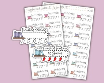 Finished Reading Planner Sticker | Book Rating | Spicy Book Reader Planner Stickers | Labels for Calendars Planners and More