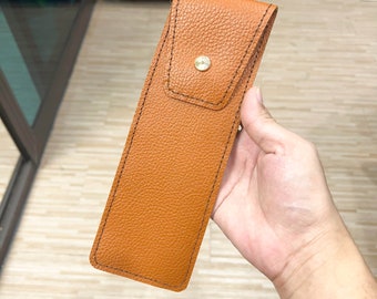 Customized Cowhide Leather Pouch with Hot Stamping (Set of 100)