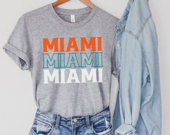 Miami DolFans Shirt, Dolphins Fan Gift, Dolphins Football Tailgate Shirt, Miami Miami Miami, Unisex DolFan Shirt, Dolphins Time Shirt