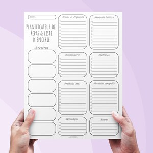 Meal Planner & Grocery List - Basic