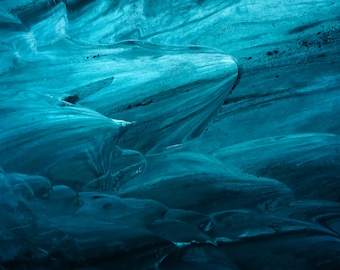 Eishöhle, digitaler Download, Wandkunst, Fine Art, Fotografie