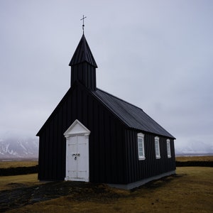 Black Church, Digital Download, Wall Art, Fine Art, Photography
