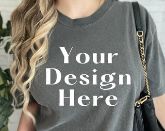Comfort Colors C1717 Pepper Oversized Shirt Mockup (Digital Download)