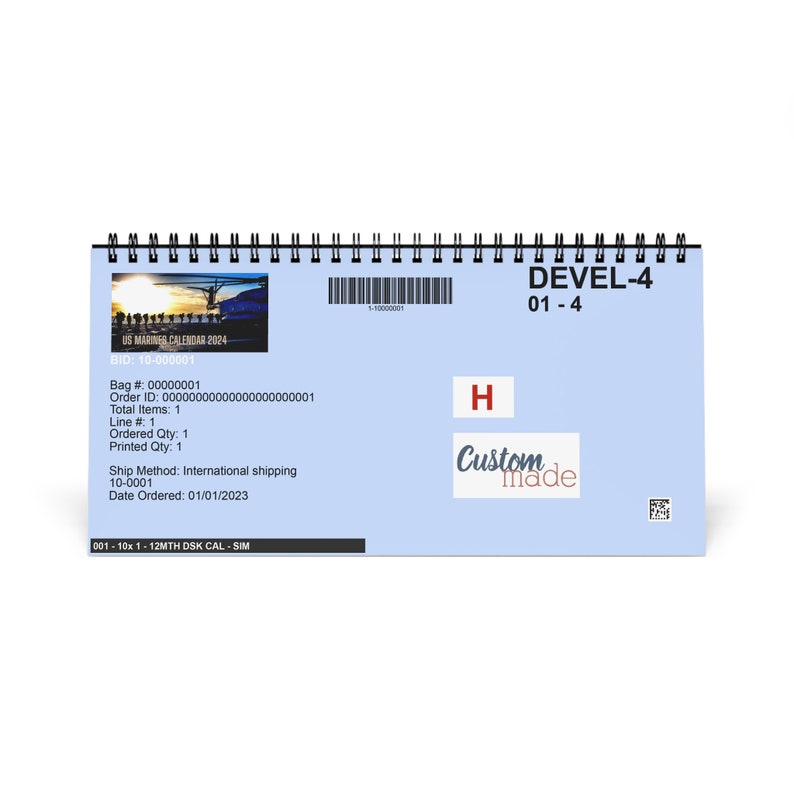 2024 US Marines Themed Desk Calendar Etsy