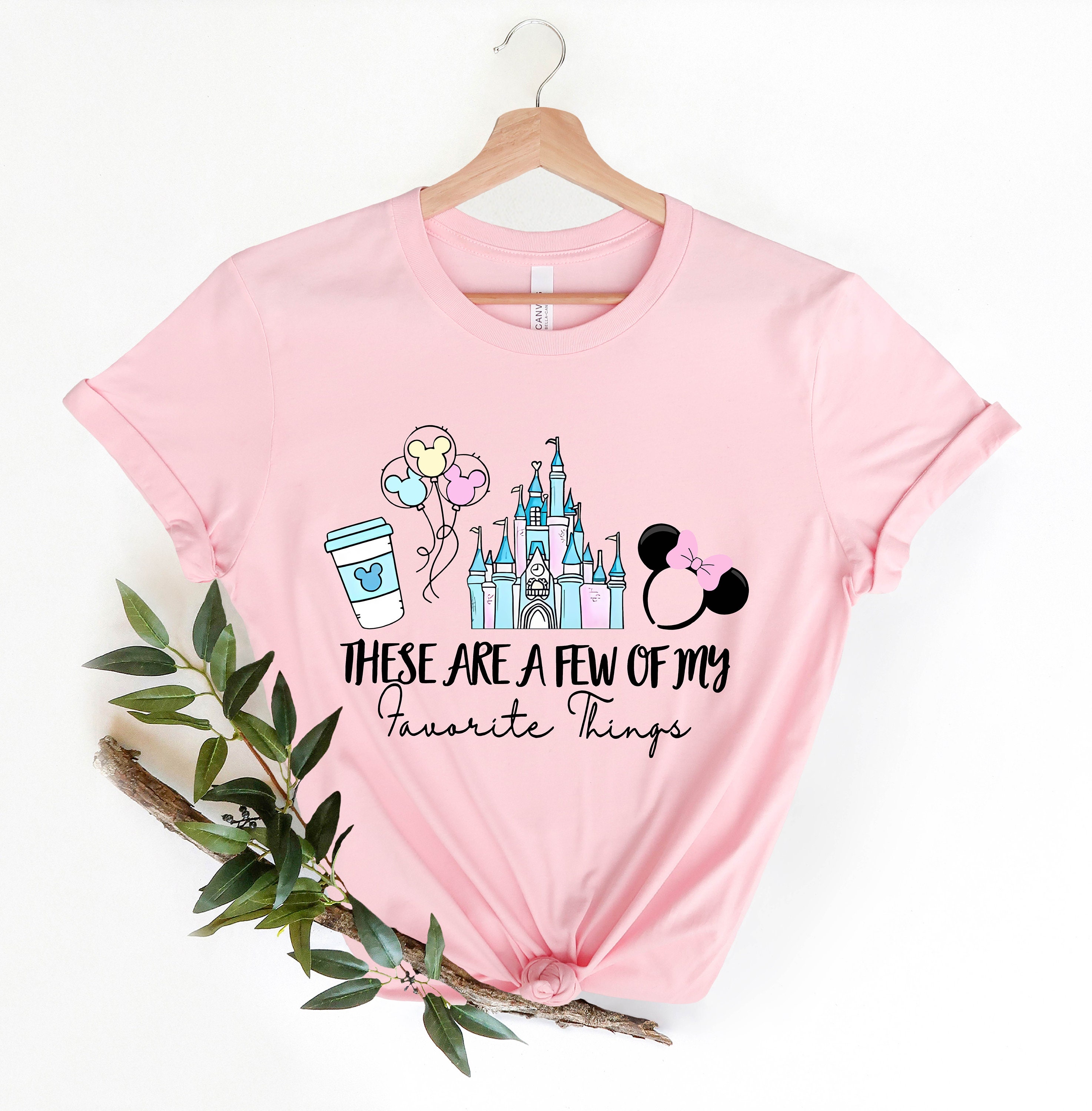 Discover These Are A Few Of My Favorite Things Shirt, Disney Mickey and Minnie Shirt, Disneyland Castle Shirt