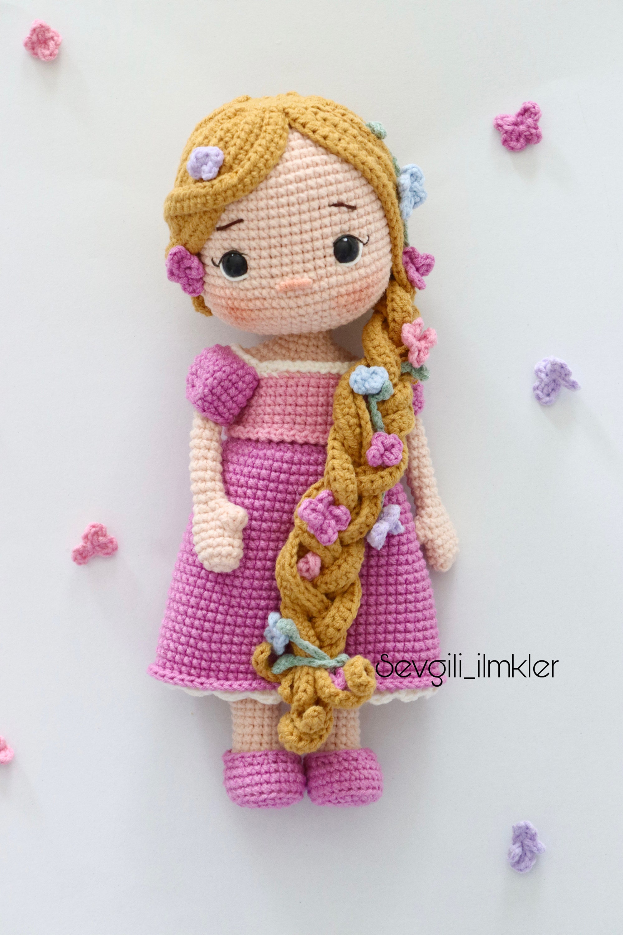 かぎ針編みのラプンツェル（英語のパターン） - Etsy 日本