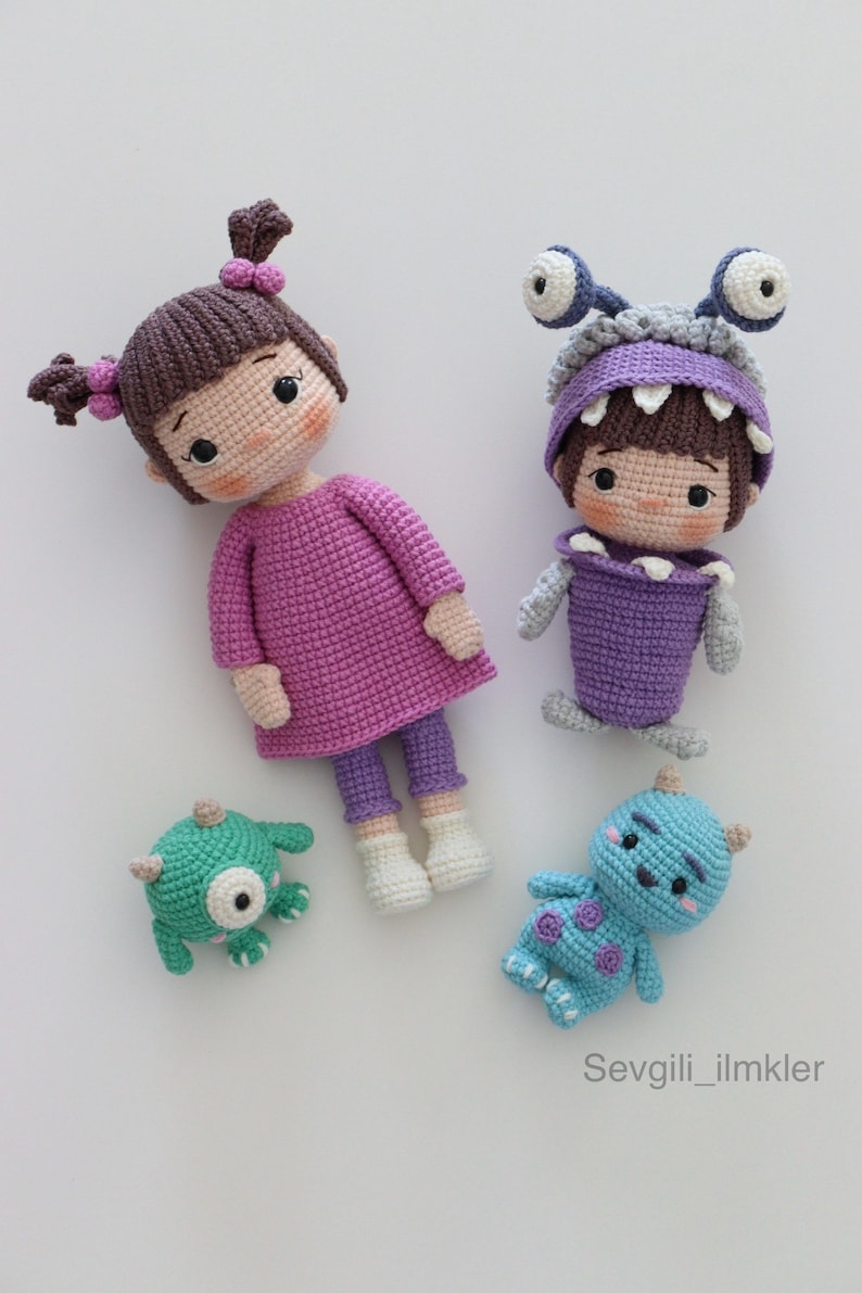 Boo,Mike,Sullivan and Outfit Crochet English Pattern zdjęcie 5
