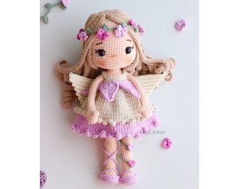 Fairy Girl Lila Englisches Muster