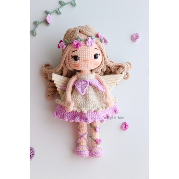 Motif anglais Fairy Girl Lila