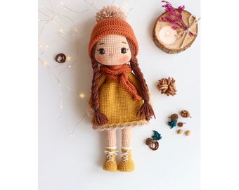 Winter Girl Doll English Pattern